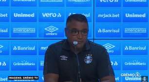 GRÊMIO: Roger avalia partida da equipe contra o Guarani e comemora resultado positivo: "Uma vitória justa e merecida"