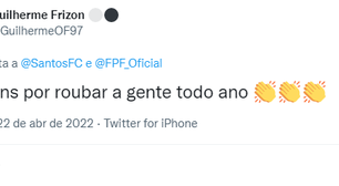 Santos parabeniza FPF por aniversário e gera insatisfação com torcedores nas redes sociais