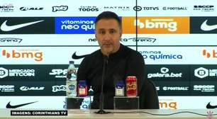 CORINTHIANS: Vitor Pereira nega ter um time titular ao defender sistema de rotação do elenco: "É impossível apresentar o mesmo time a cada três dias"