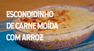 Escondidinho de carne moída com arroz