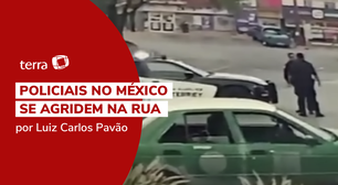 Vídeo de briga entre policiais viraliza no México