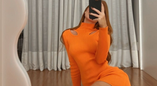 Marina Ruy Barbosa acerta com look laranja de R$ 797
