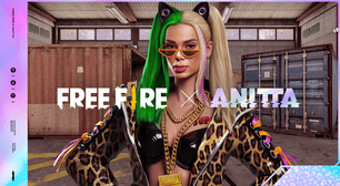 Novo evento de Free Fire contará com participação e personagem da Anitta no jogo