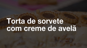 Torta de sorvete com creme de avelã