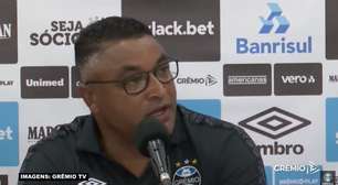 GRÊMIO: Roger não vê motivos para 'tirar lições' da derrota para o Cruzeiro e defende: "Temos poucas coisas a lamentar e muitas a enaltecer"