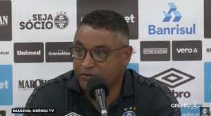 GRÊMIO: Roger vê Cruzeiro intenso em derrota pela Série B, lamenta resultado, mas pondera: "Foi um jogo de igual para igual"