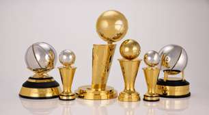 NBA apresenta novos troféus da pós-temporada, em homenagem a ídolos do esporte