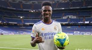 Vini Jr. celebra primeiro hat-trick da carreira pelo Real Madrid: 'Muito feliz'