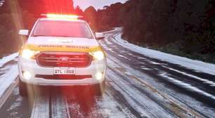 Estradas congeladas no sul do país: atenção redobrada é necessária