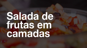 Salada de frutas em camadas