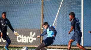 Após pancada, Thiago Santos treina e vira opção para a Recopa Gaúcha