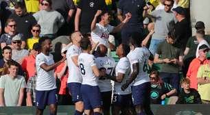 Tottenham goleia o Norwich e garante vaga na Champions League