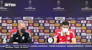 INTERNACIONAL: Dourado compreende críticas da torcida ao seu futebol, mas vê 'noite abençoada' após hat-trick contra o 9 de Octubre-EQU: "Espero a torcida do meu lado agora"