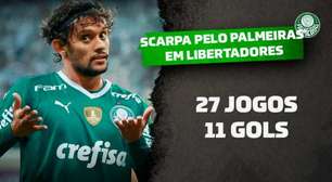 Com hat-trick, Scarpa entra no top 5 dos artilheiros do Palmeiras em Libertadores