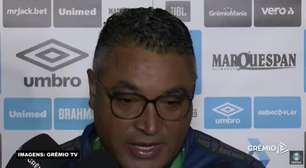 GRÊMIO: Roger exalta título da Recopa Gaúcha: "Conquistas são importantes, independente do tamanho que elas têm"