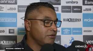 GRÊMIO: Roger evita apontar gol anulado como fator para má atuação da equipe, mas considera: "Se não fosse anulado, a história seria outra"