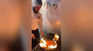 Sobis se arrisca na cozinha e tira onda em rede social