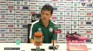FLUMINENSE: Diniz crê que expulsão de David Braz tenha influenciado 'quase que totalmente' na derrota para o Atlético-GO: "Um vacilo que não podemos ter"