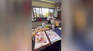 Hulk e a esposa distribuem alimento, roupas e cobertores a moradores de rua de BH