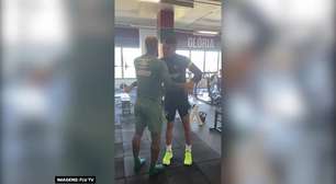 FLUMINENSE: Thiago Silva visita CT, faz treino físico na academia e exalta: "Felicidade enorme em rever os amigos"