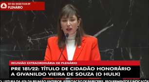 ATLÉTICO-MG: Laura Serrano mostra indignação com projeto de título de cidadão honorário de Hulk na Assembléia: "afetam quase nada ou muito pouco na vida do cidadão mineiro''