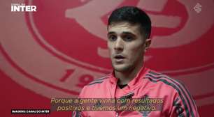 INTERNACIONAL: Bustos fala em recuperar a confiança contra o Coritiba após derrota na rodada anterior: "Importante buscar os três pontos"