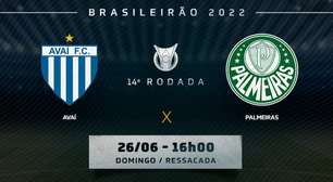 Avaí x Palmeiras: prováveis times, desfalques e onde assistir ao duelo pelo Brasileirão