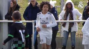 Filho de Marcelo marca gol pela base do Real Madrid e comemora à la Cristiano Ronaldo