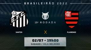 Santos x Flamengo: prováveis escalações, desfalques e onde assistir ao jogo do Brasileirão