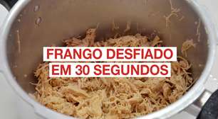 Frango desfiado em 30 segundos