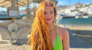 Marina Ruy Barbosa acerta com 2 looks verdes na Grécia