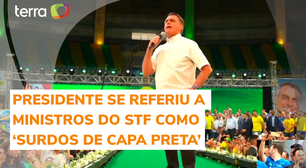 Bolsonaro diz que ministros do STF são 'surdos de capa preta'