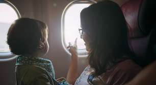 Serviços especiais para bebês e crianças pequenas em voos internacionais