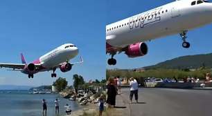 Rasante de avião para pousar em ilha grega viraliza na web