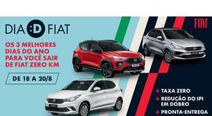 Fiat realiza promoção; descontos podem chegar a R$ 21 mil