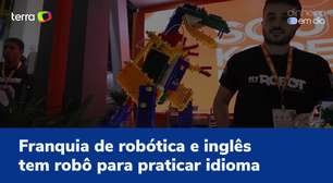 Franquia de robótica e inglês tem robô pra praticar idioma
