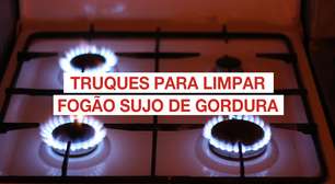 Truques para limpar fogão sujo de gordura