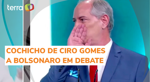 Ciro Gomes muda versão sobre cochicho a Bolsonaro durante debate