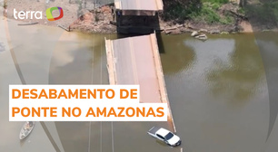 Bombeiros buscam por desaparecidos após ponte romper no Amazonas