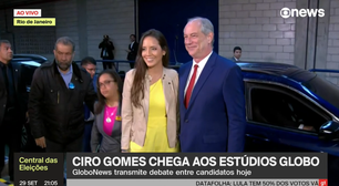Candidatos à Presidência chegam aos estúdios Globo para participar de debate