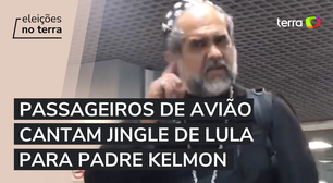 Passageiros de voo com Padre Kelmon fazem coro com jingle de Lula