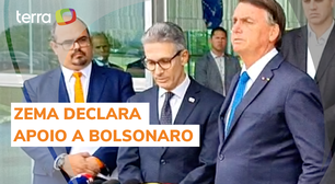 Zema, reeleito em MG, declara apoio a Bolsonaro no 2º turno