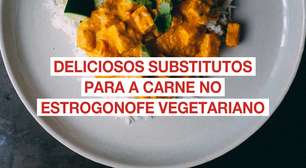 Deliciosos substitutos para a carne no estrogonofe vegetariano