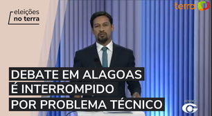 Debate entre os candidatos ao governo de Alagoas é interrompido após problema técnico