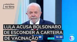 Lula acusa Bolsonaro de esconder carteirinha de vacinação