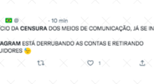 Falha global após 2º turno faz eleitores acusarem Instagram de 'censura'
