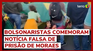 Em bloqueio, bolsonaristas comemoram notícia falsa da prisão de Alexandre de Moraes
