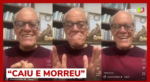 Com sorriso, pastor anuncia morte de Guilherme de Pádua em live: "Caiu e morreu"