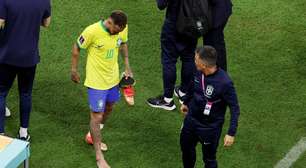 Neymar realiza exame após entorse e faz fisioterapia