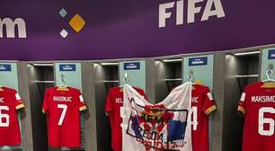 Fifa investiga Sérvia por bandeira contra independência de Kosovo em vestiário